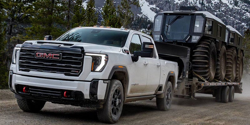 2026 GMC Sierra 2500 HD showcasing impressive towing capacity in Kinston, NC
