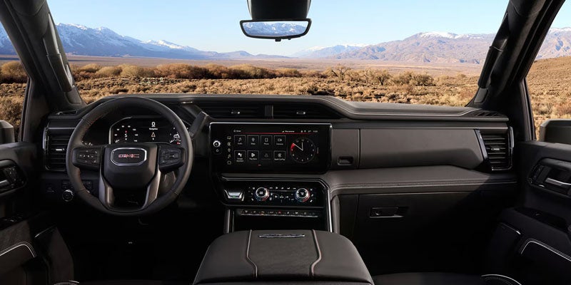 Driver console of the 2026 GMC Sierra 2500HD Kinston, NC