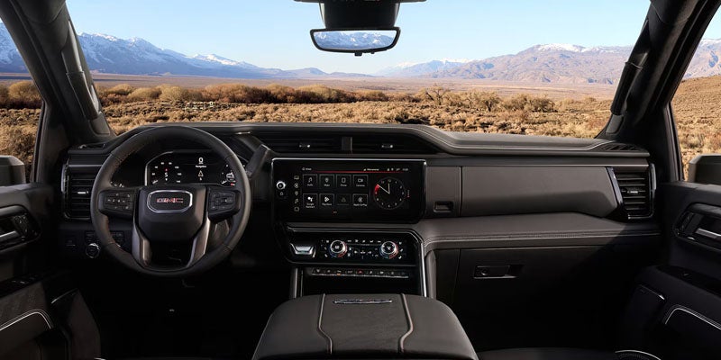 2026 GMC Sierra 3500HD Denali dashboard and steering wheel Kinston, NC